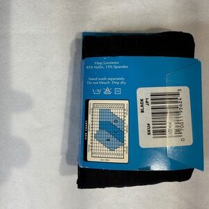 No Nonsense Business Casuals Plus Size Black Tummy Flattener Tights D‎